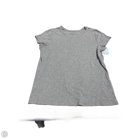 Top Short Sleeve Basic By Daisy Fuentes In Grey, Size: Xl