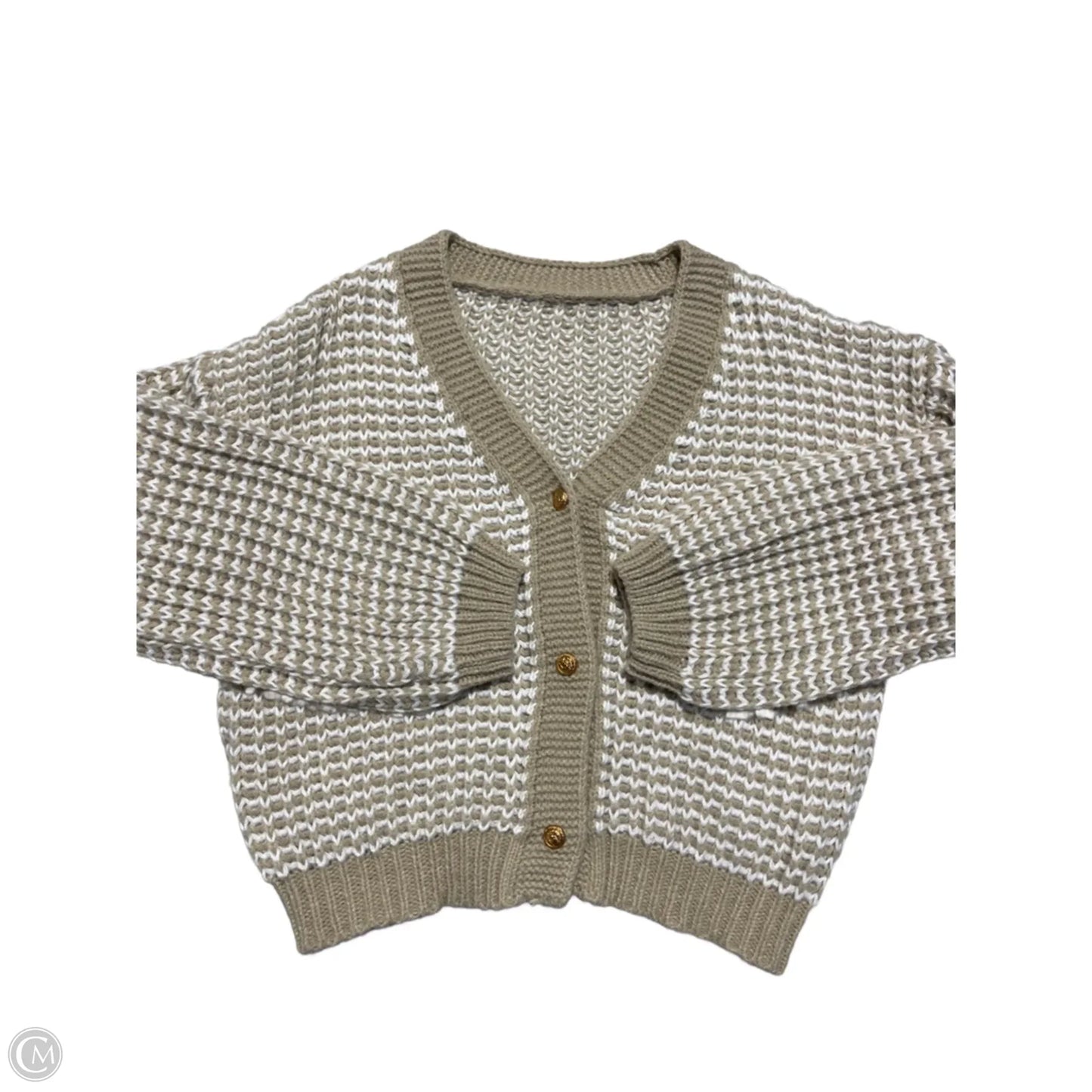 Sweater By Shein In Cream & Tan, Size: Xs