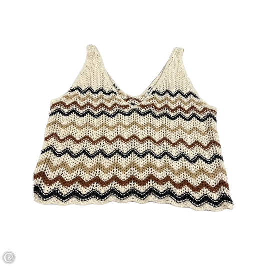 Tank Top By Wrangler In Cream, Size: M