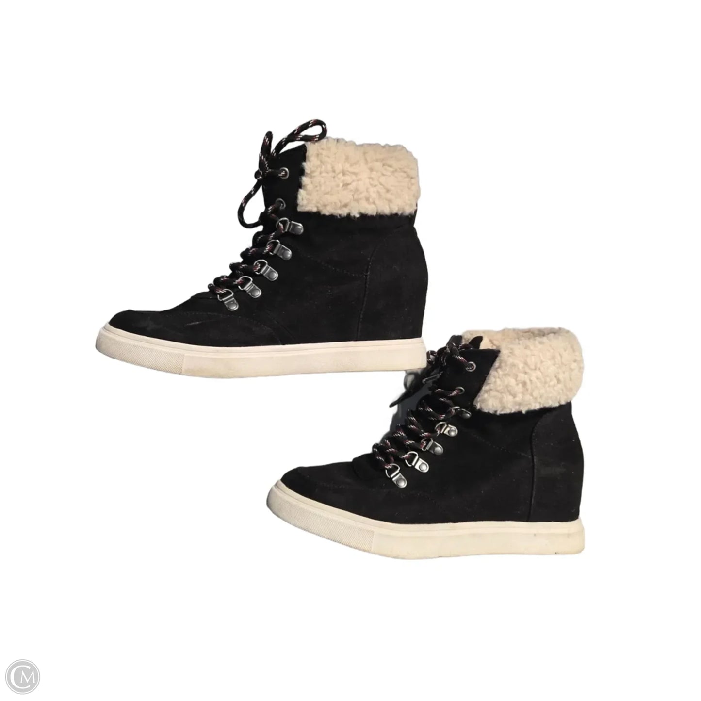 Shoes Heels Wedge By Madden Girl In Black, Size: 10