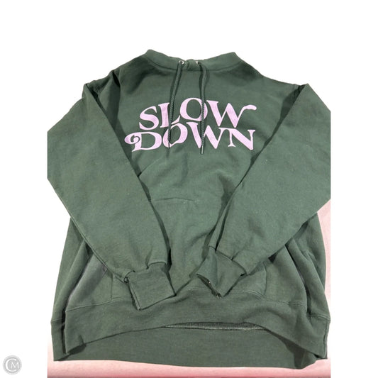 Sweatshirt Hoodie By Hanes In Green, Size: M