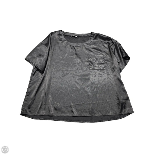 Top Short Sleeve By Ekouaer In Black, Size: Xxl