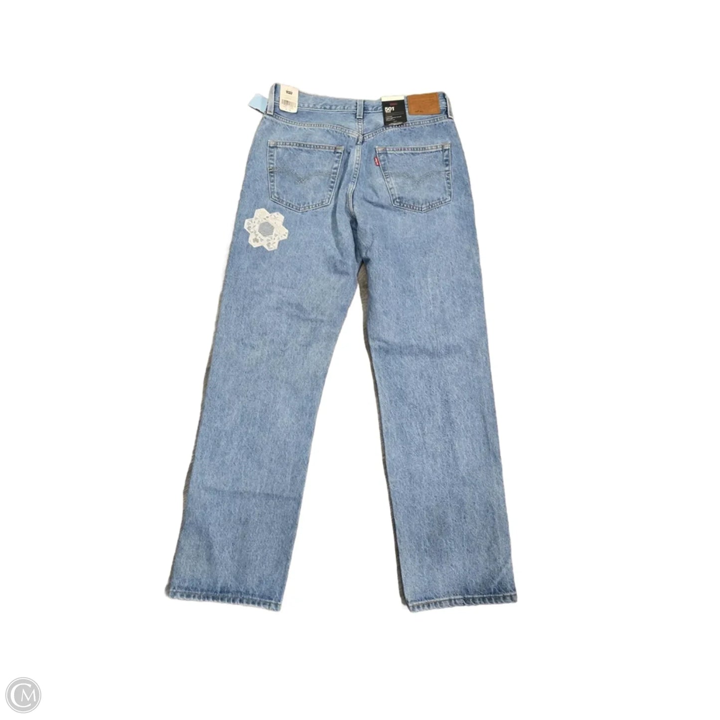 Jeans Wide Leg By Levis In Blue Denim, Size: 10