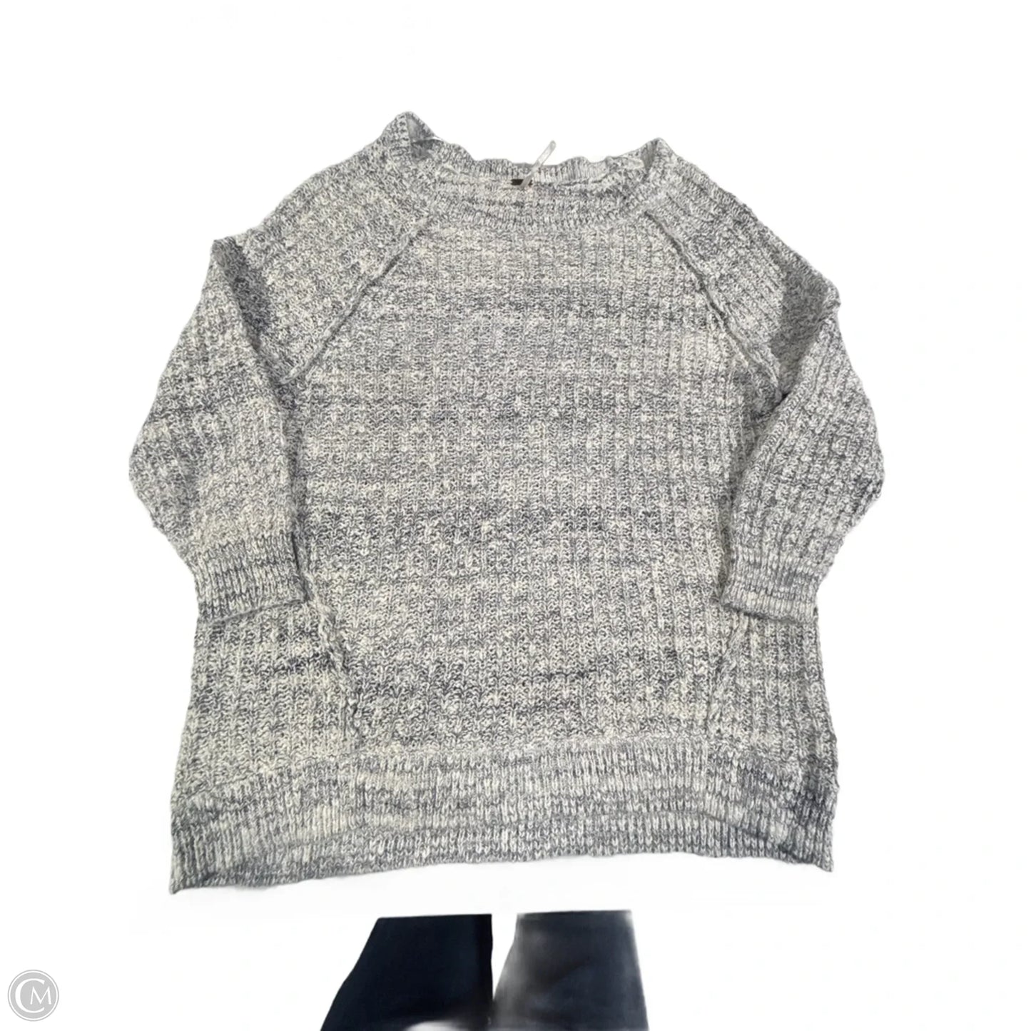 Sweater By Free People In Blue & White, Size: L