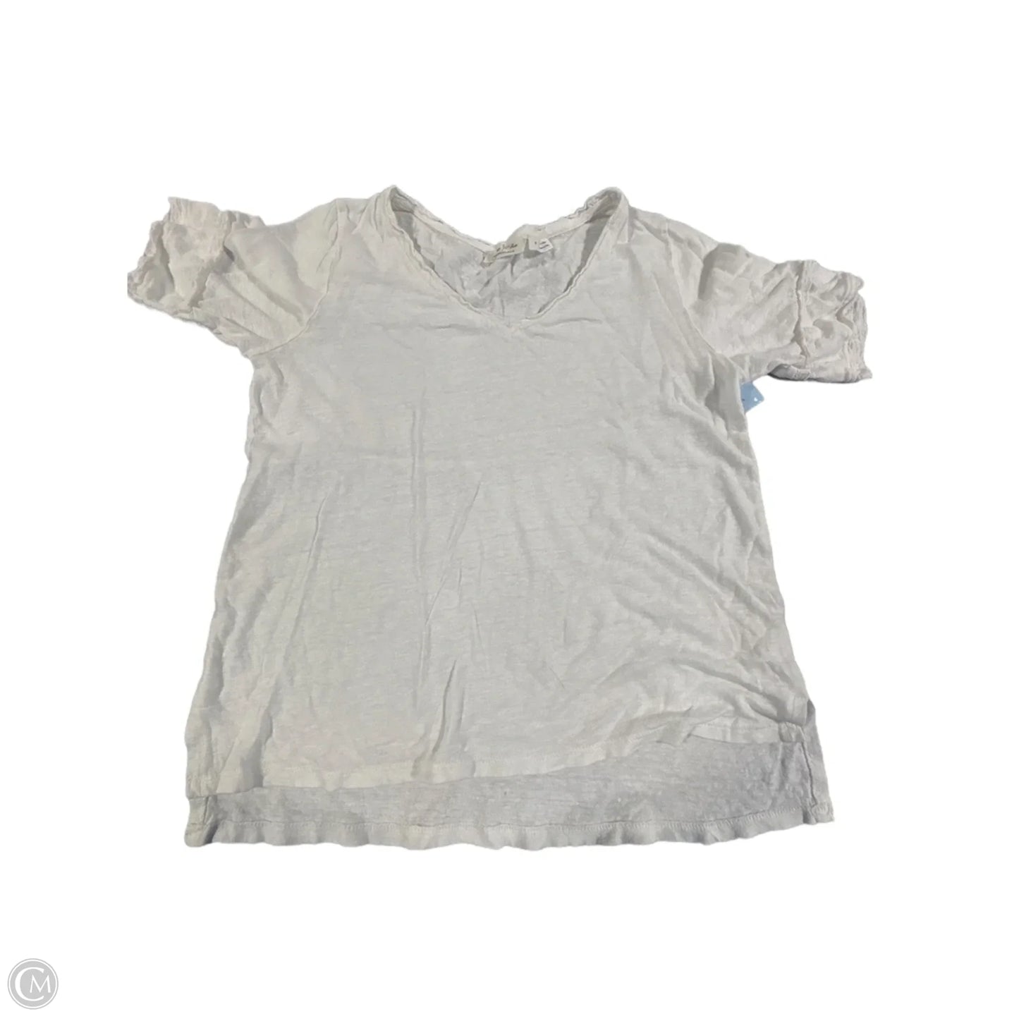 Top Short Sleeve By Meadow Rue In White, Size: S