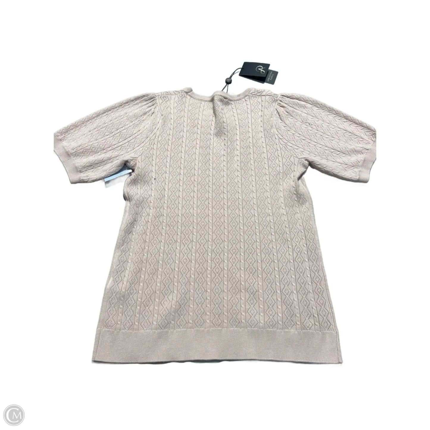 Sweater Short Sleeve By Adrianna Papell In Pink, Size: M