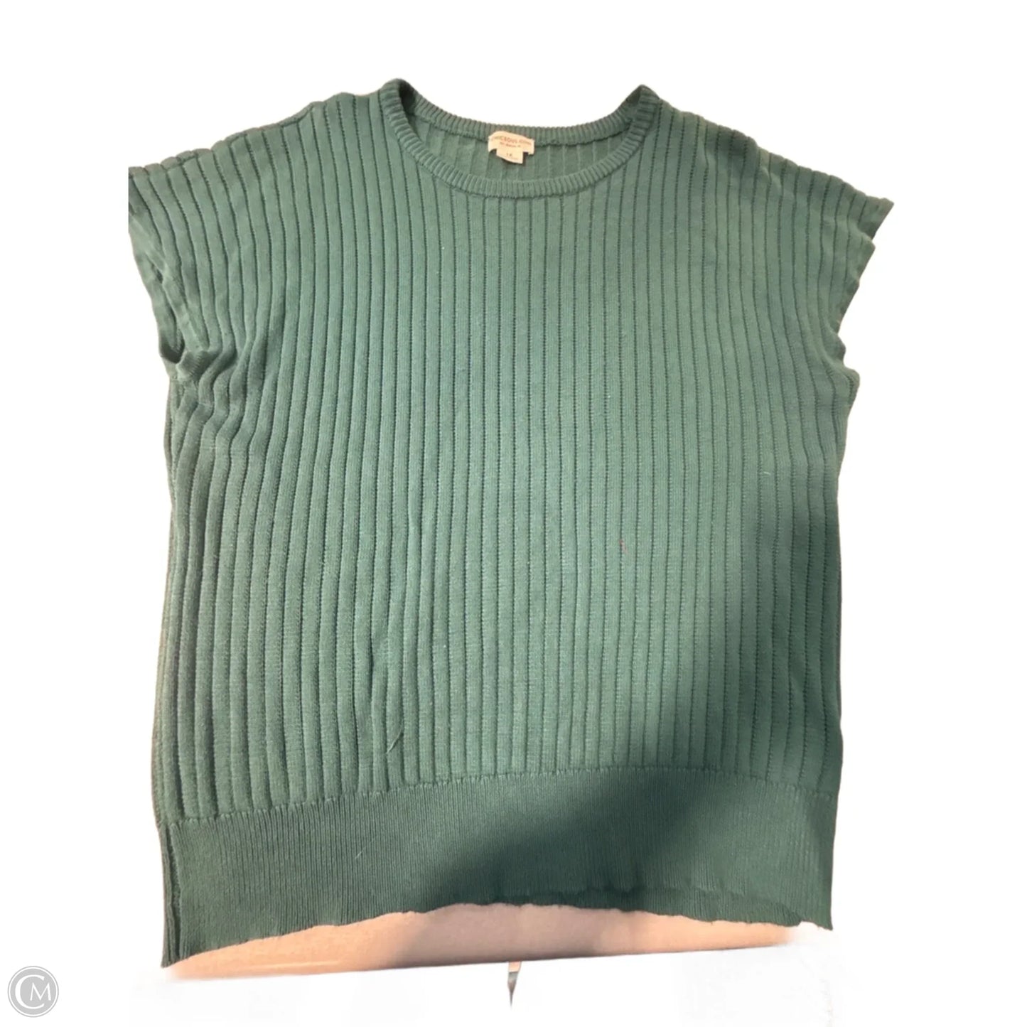 Top Sleeveless By Chicsoul In Teal, Size: 1x