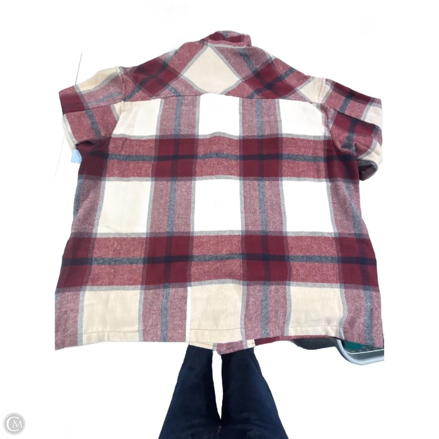 Jacket Shirt By Hfx In Plaid Pattern, Size: Xl