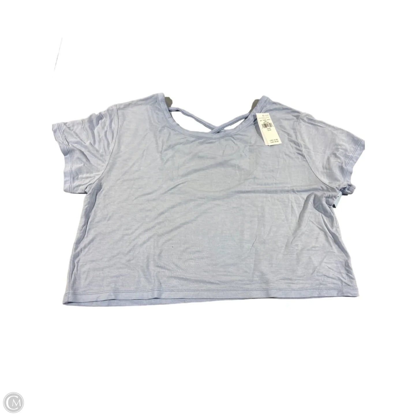 Top Short Sleeve By American Eagle In Blue, Size: M