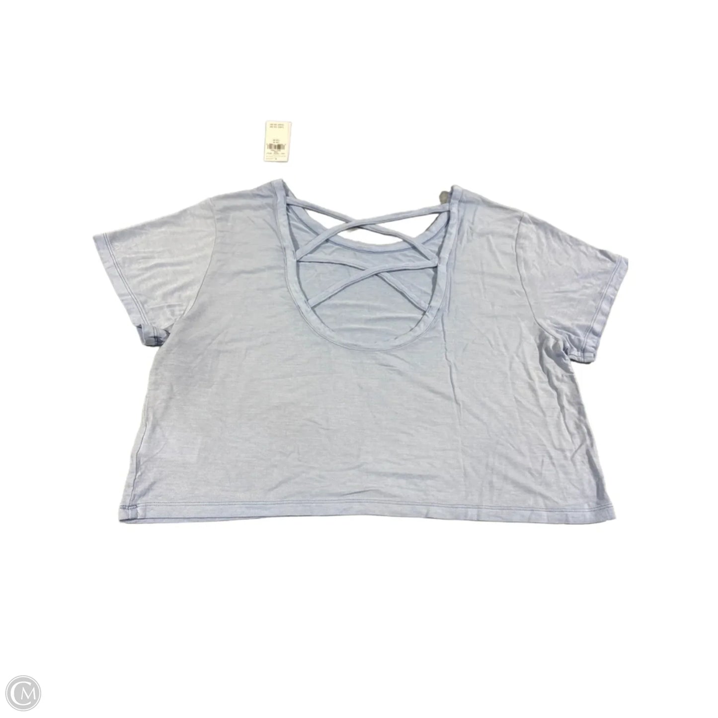 Top Short Sleeve By American Eagle In Blue, Size: M