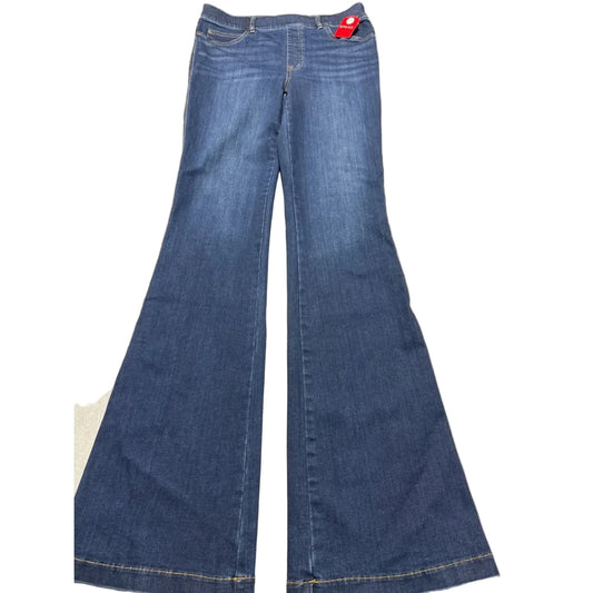 Jeans Flared By Spanx In Blue Denim, Size: 12