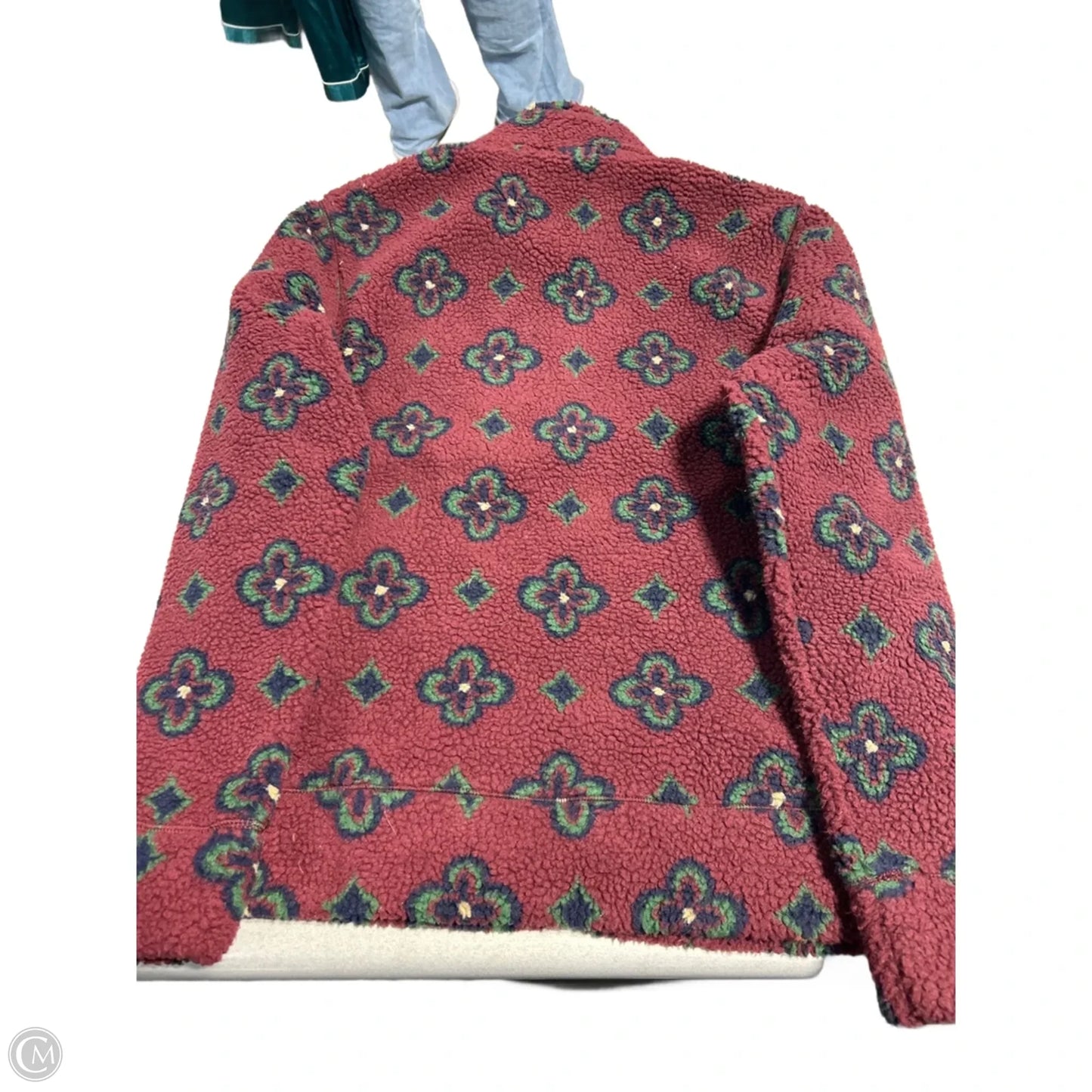 Top Long Sleeve By Lucky Brand In Maroon, Size: M