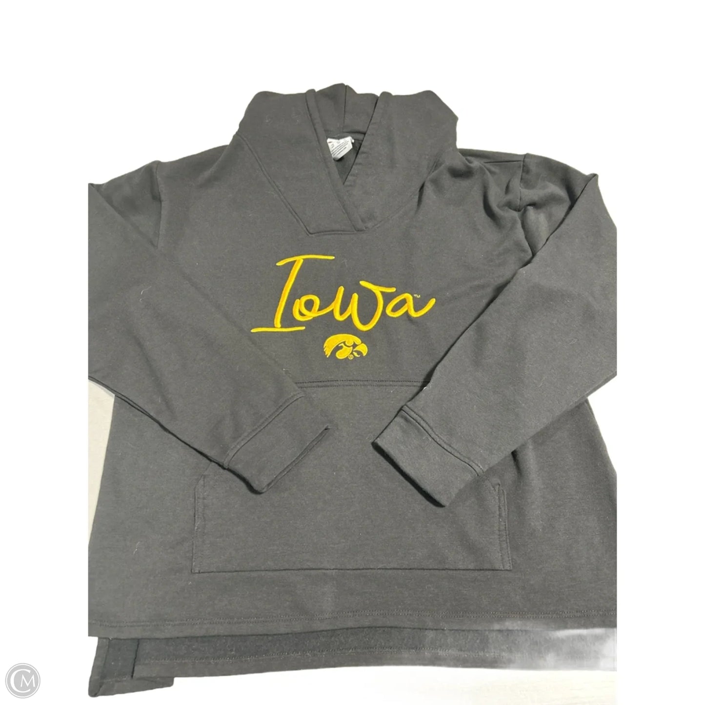 Sweatshirt Hoodie By Champion In Black, Size: S