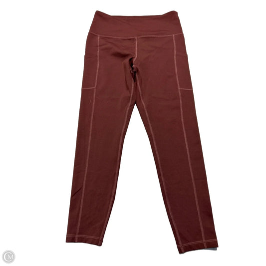 Athletic Leggings By Cmc In Maroon, Size: Xl