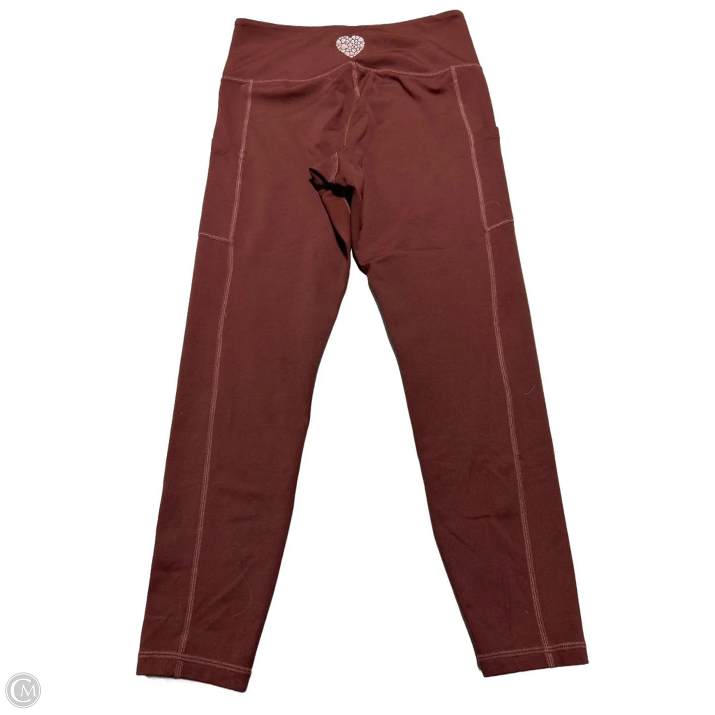 Athletic Leggings By Cmc In Maroon, Size: Xl