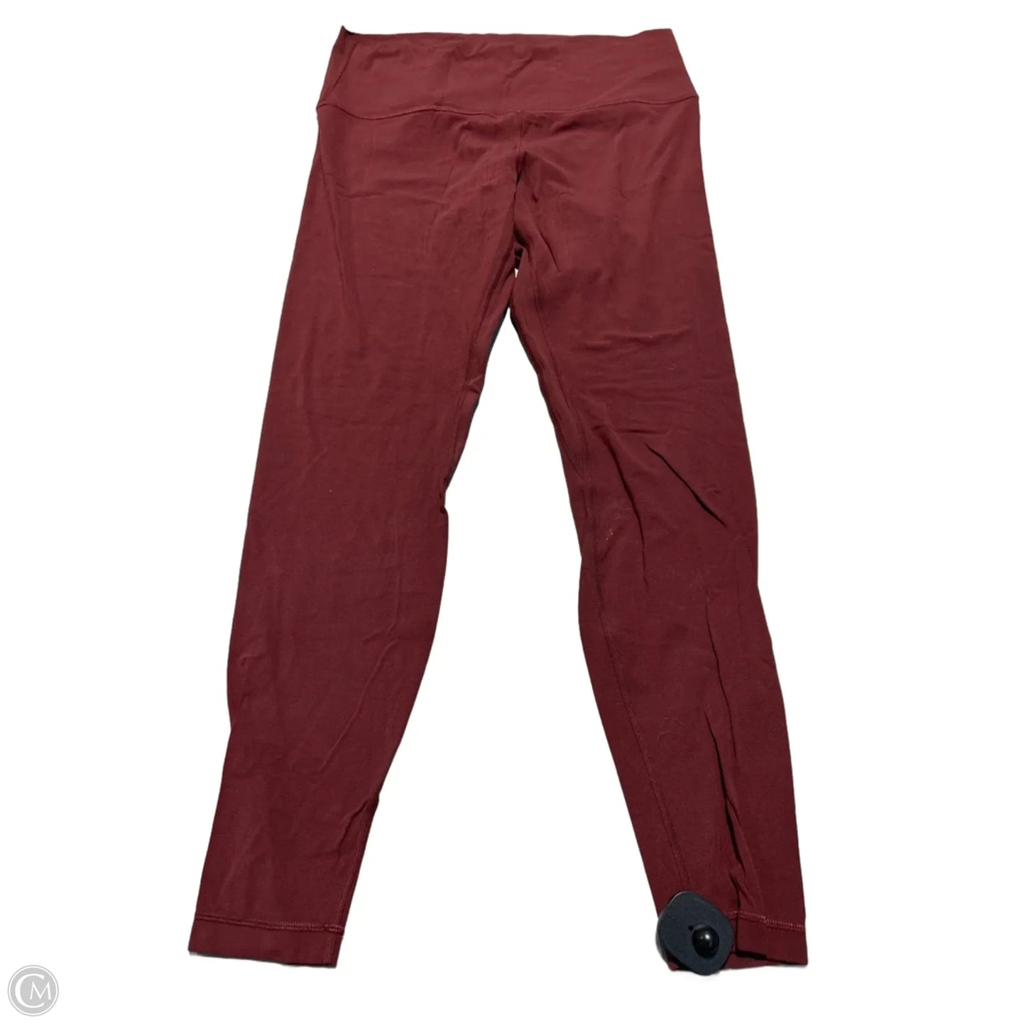 Athletic Leggings By Lululemon In Maroon, Size: 12