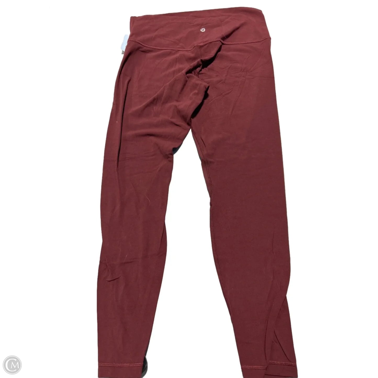 Athletic Leggings By Lululemon In Maroon, Size: 12
