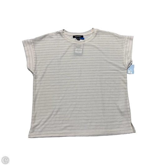 Top Sleeveless By Ellen Tracy In White, Size: L