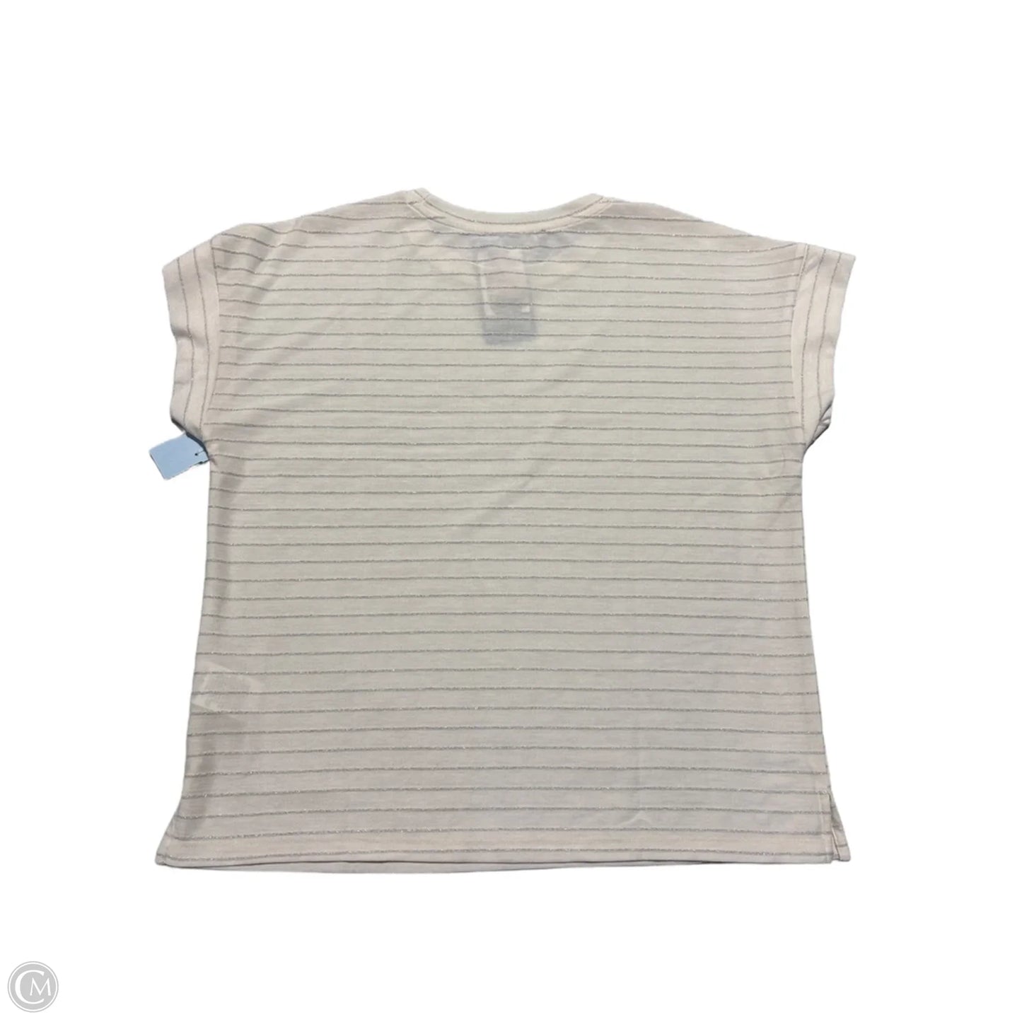 Top Sleeveless By Ellen Tracy In White, Size: L