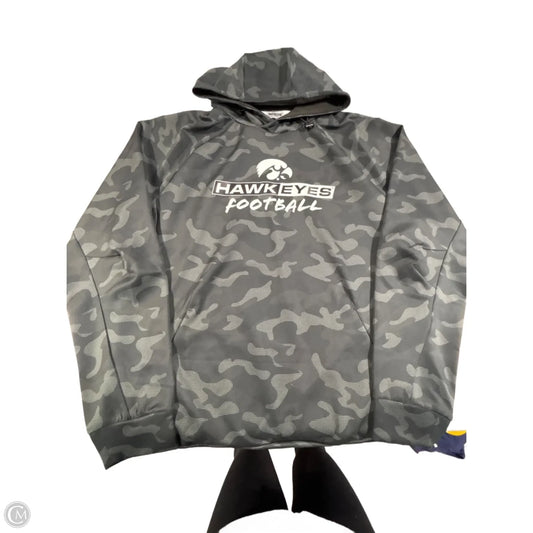 Sweatshirt Hoodie By Authentic In Camouflage Print, Size: L