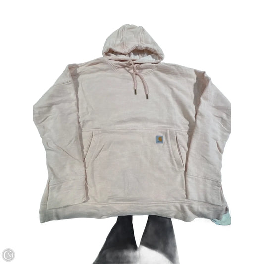Sweatshirt Hoodie By Carhartt In Pink, Size: L