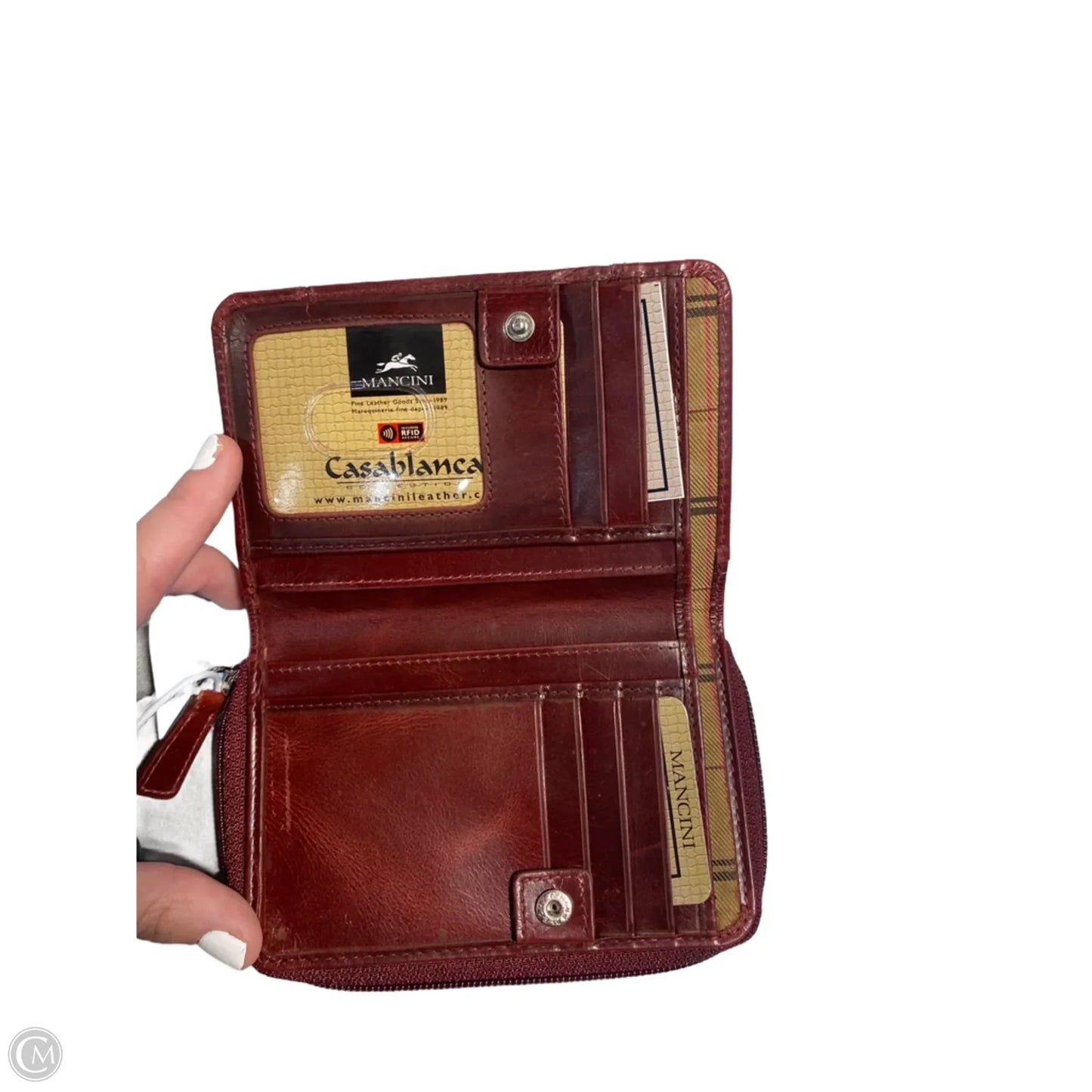 Wallet Leather By Cmc, Size: Small