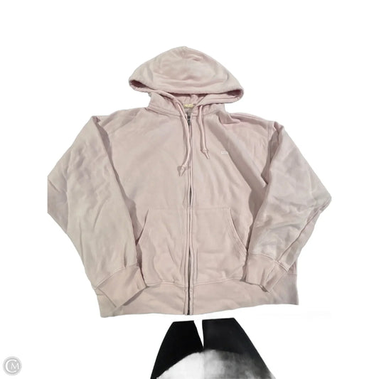 Sweatshirt Hoodie By Levis In Pink, Size: M