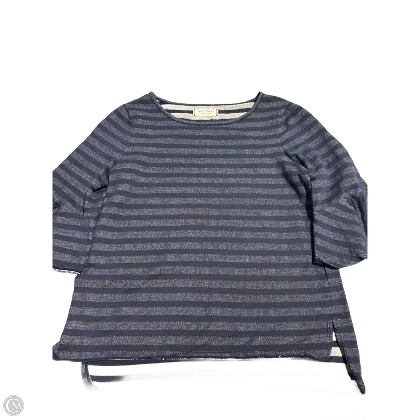 Top 3/4 Sleeve By Max Studio In Navy, Size: S