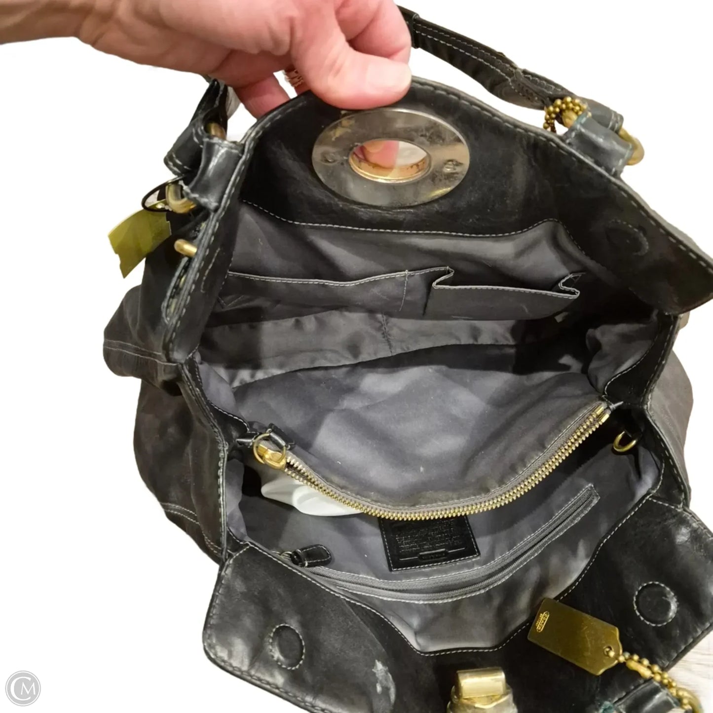 Handbag Designer By Coach as is, Size: Large