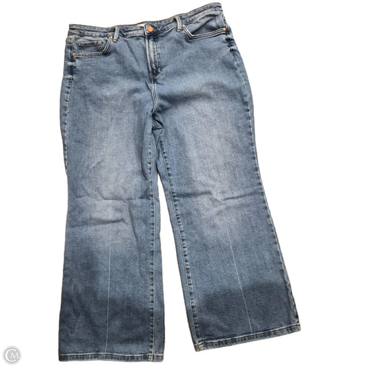 Jeans Flared By Lc Lauren Conrad In Blue Denim, Size: 20