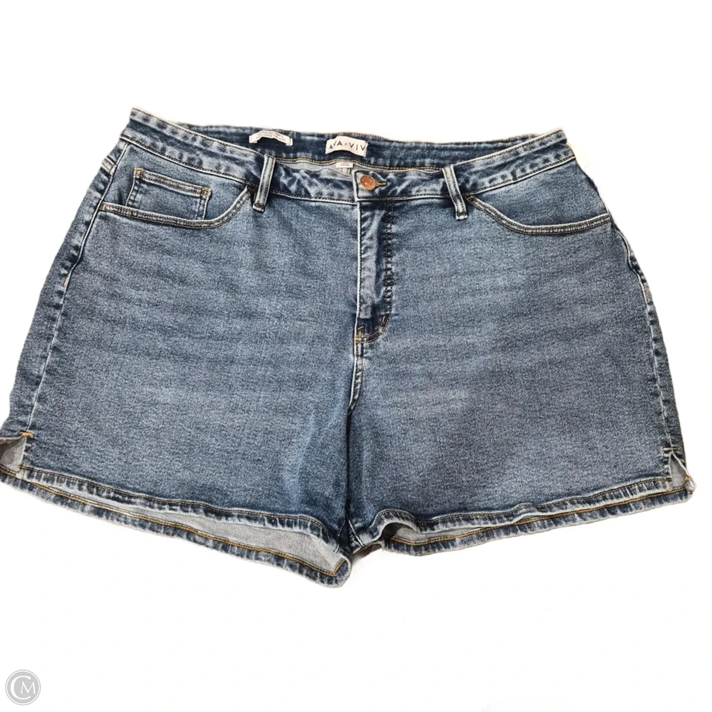 Shorts By Ava & Viv In Blue Denim, Size: 20