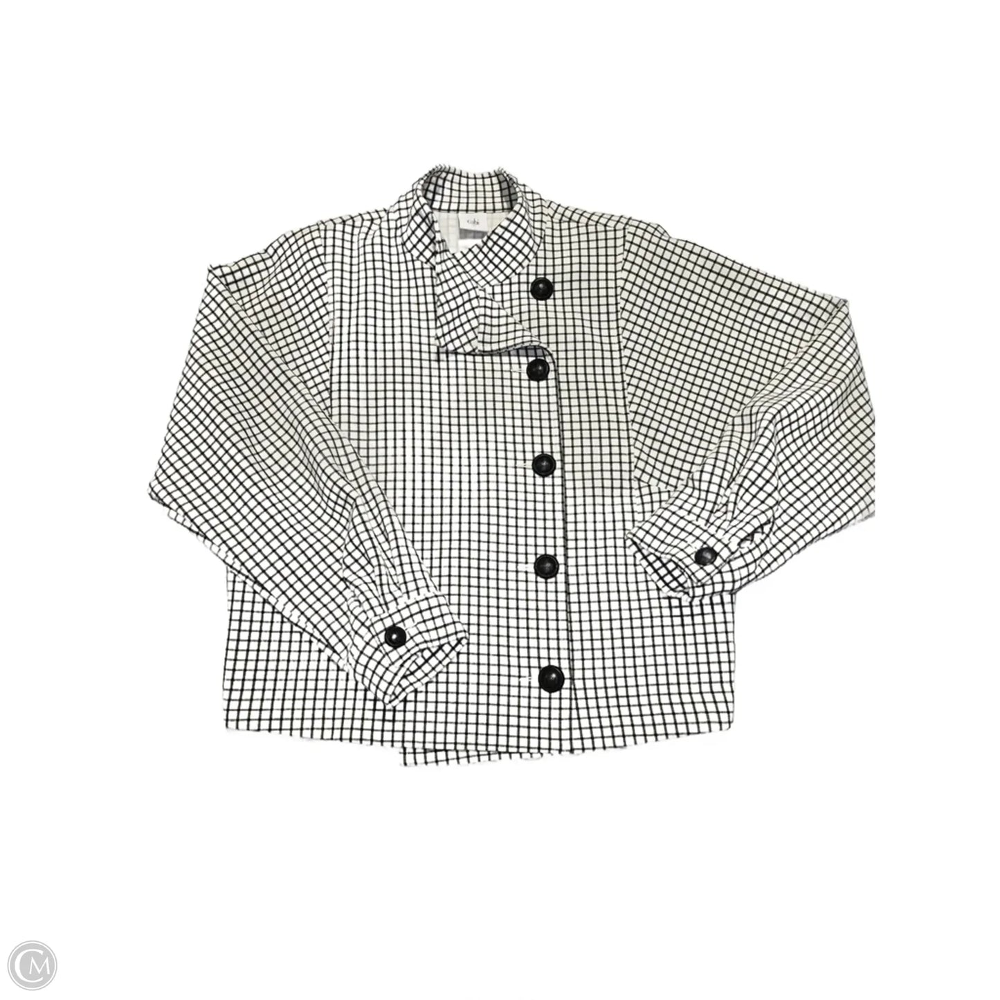 Blazer By Cabi In Checkered Pattern, Size: M