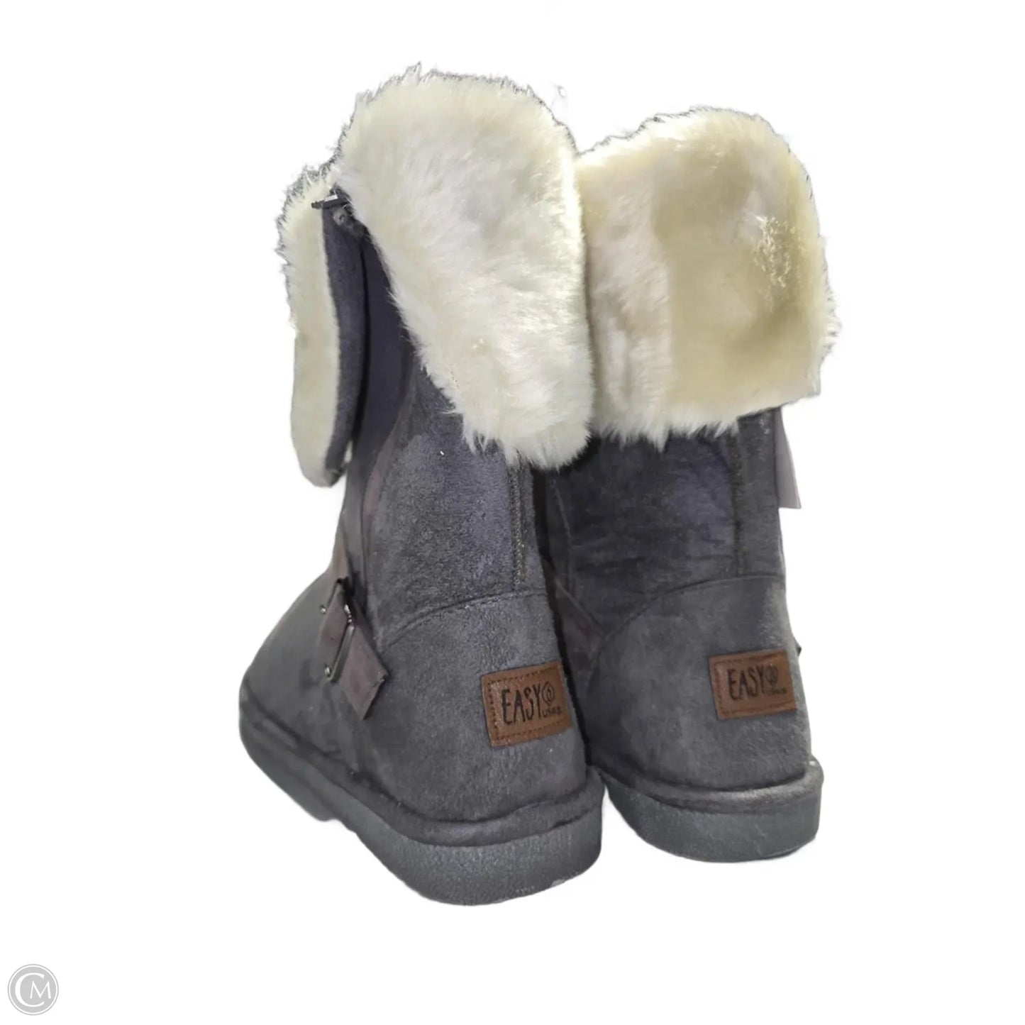 Boots Ankle Flats By Easy Street In Grey, Size: 11