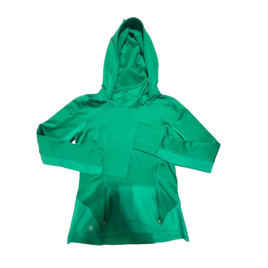Athletic Top Long Sleeve Hoodie By Athleta In Green, Size: Xs