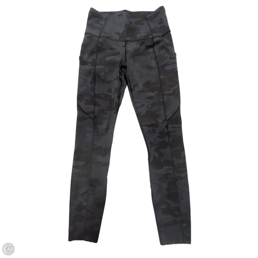 Athletic Leggings By Lululemon In Camouflage Print, Size: 4