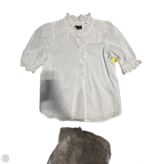 Top Short Sleeve By J. Crew In White, Size: Xs