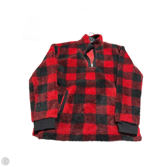 Top Long Sleeve By Maurices In Plaid Pattern, Size: M