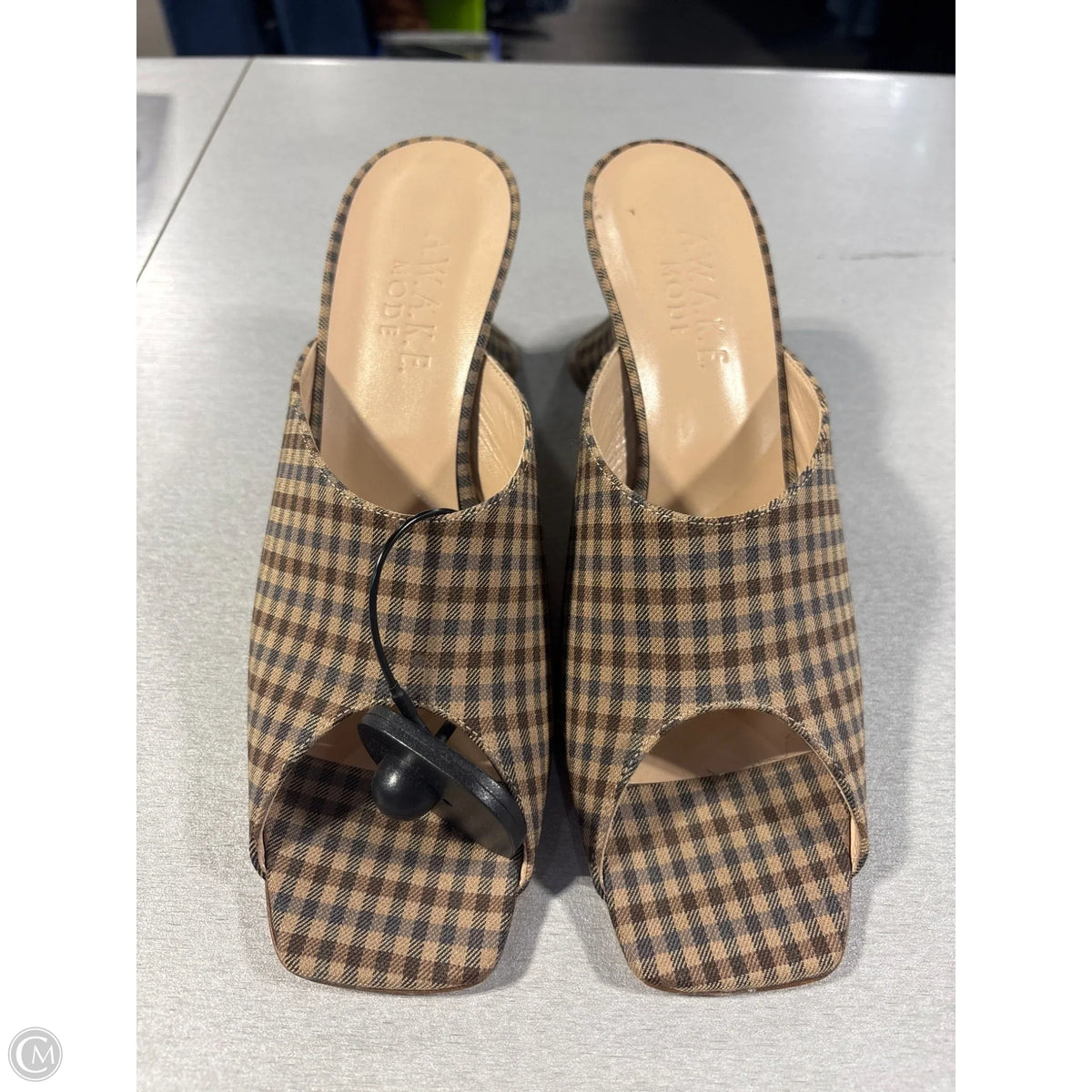Shoes Heels Kitten By Awake In Plaid Pattern, Size: 8