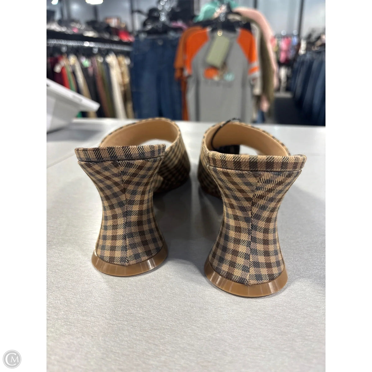 Shoes Heels Kitten By Awake In Plaid Pattern, Size: 8