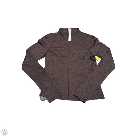 Top Long Sleeve By Lululemon In Brown, Size: M