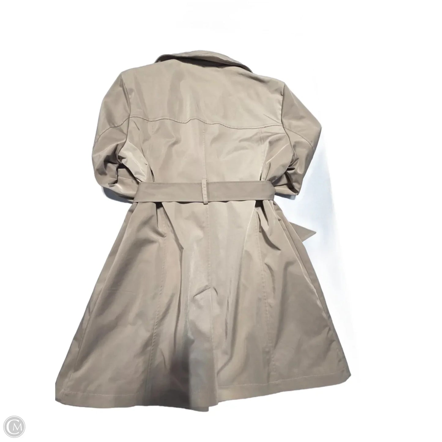 Coat Trench Coat By Cmf In Tan, Size: L