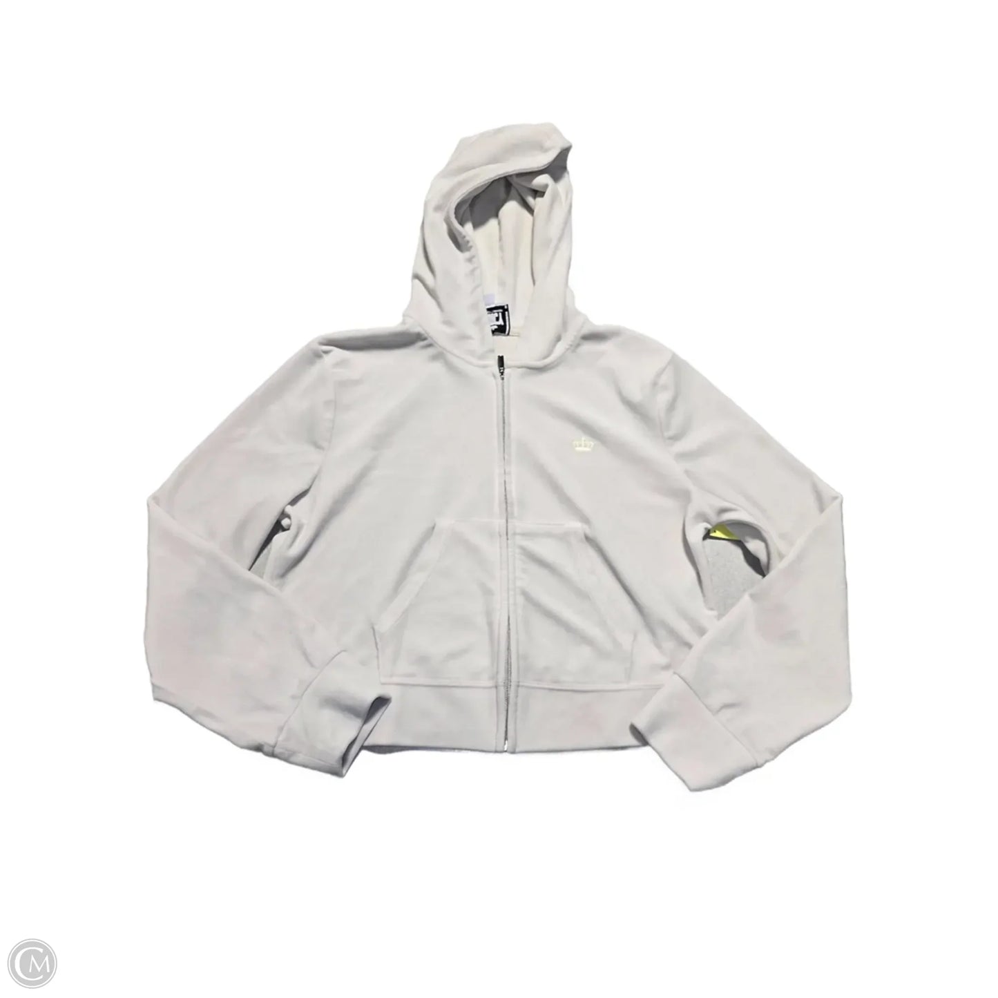 Sweatshirt Hoodie By Juicy Couture In White, Size: Xl