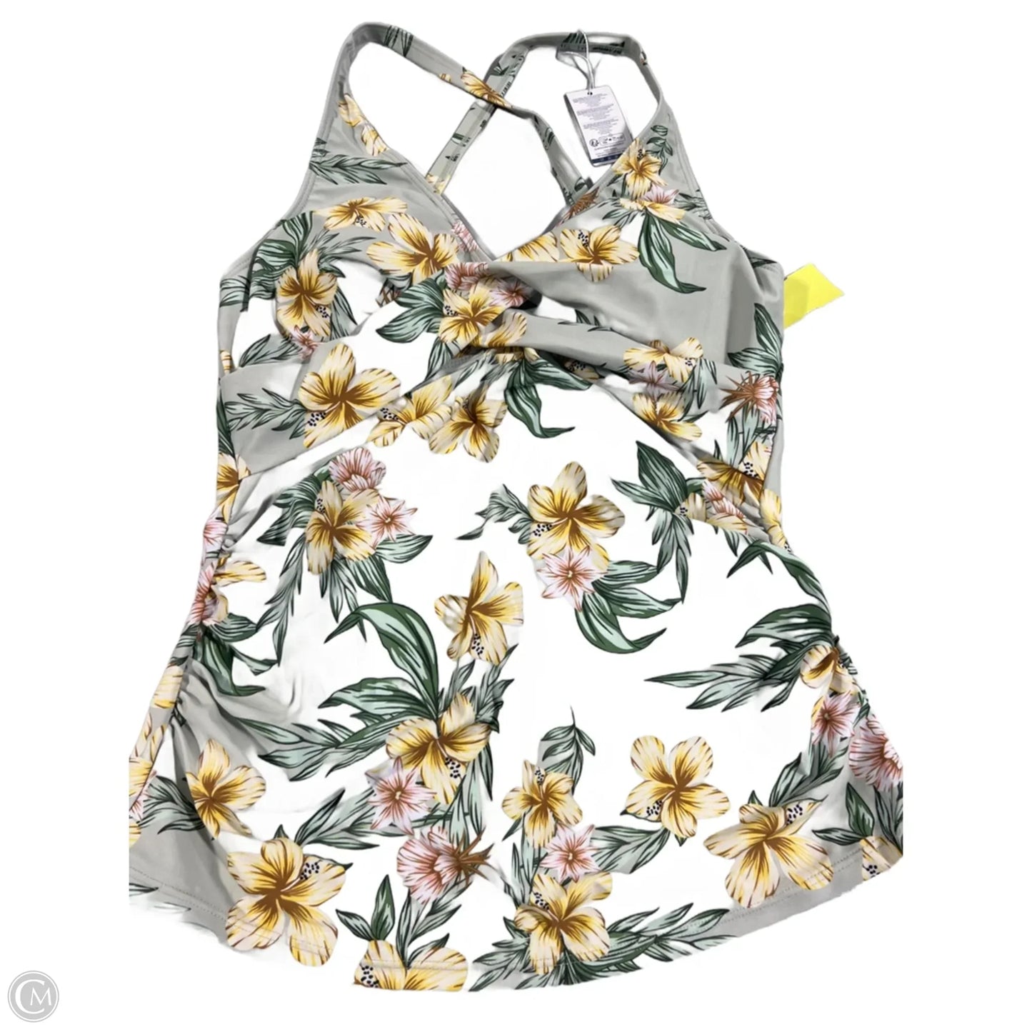 Swimsuit Top By Cme In Green, Size: Xl