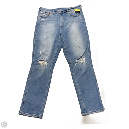 Jeans Skinny By Gap In Blue Denim, Size: 14