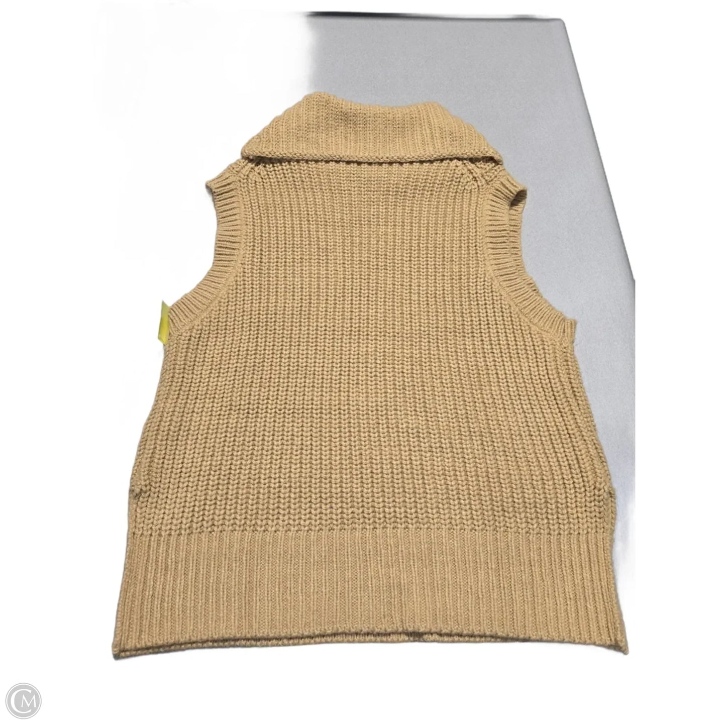Sweater Short Sleeve By Zara In Tan, Size: S