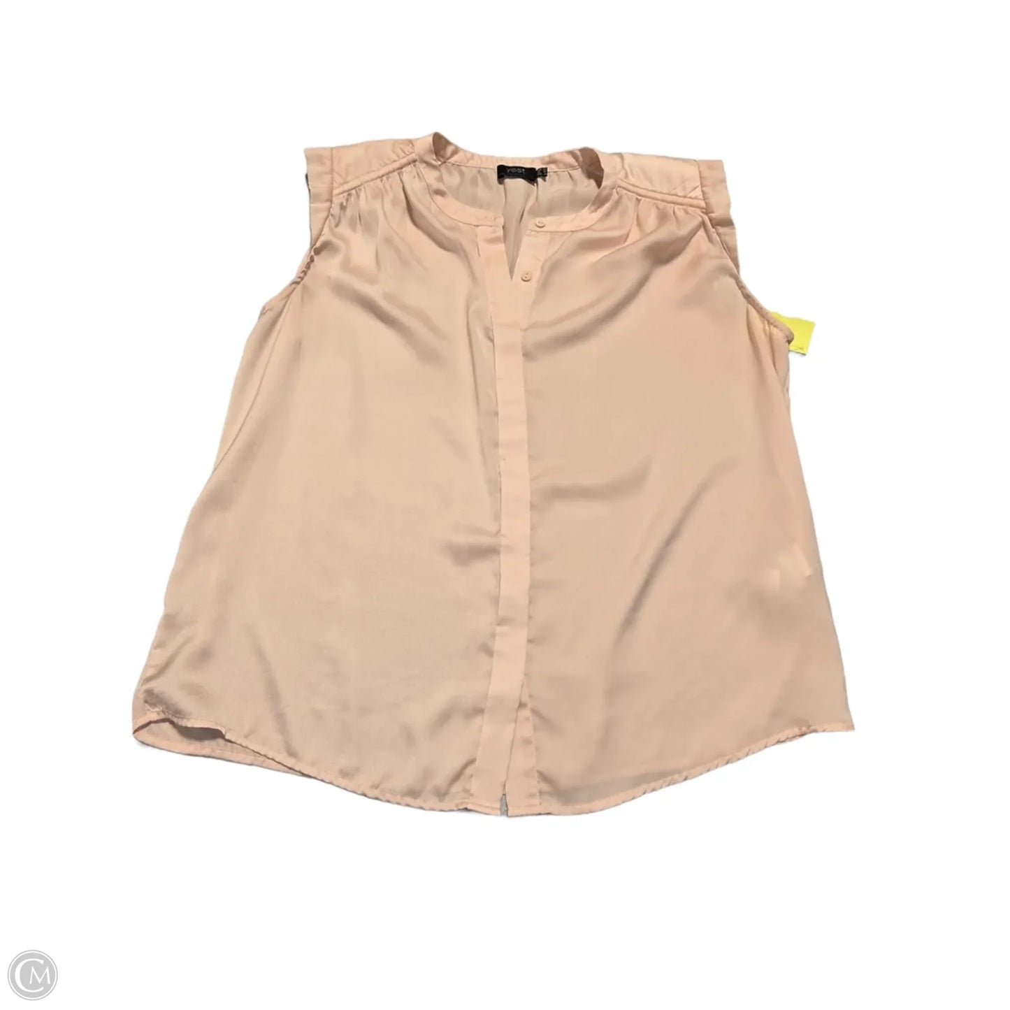 Top Sleeveless By Yest In Peach, Size: S