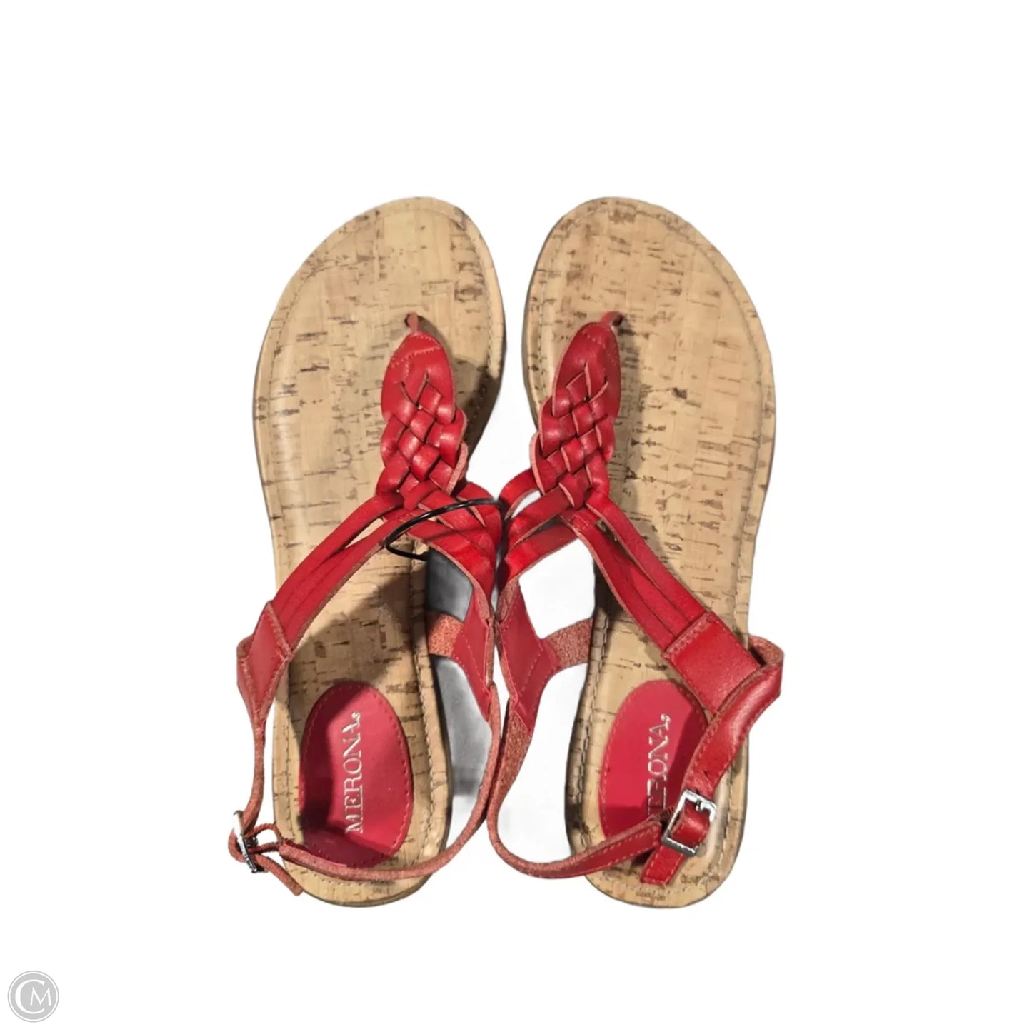 Sandals Flip Flops By Merona In Red, Size: 8