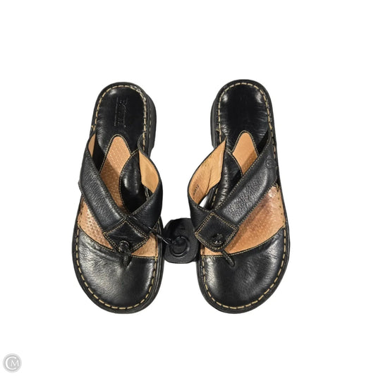 Sandals Flip Flops By Born In Black, Size: 8