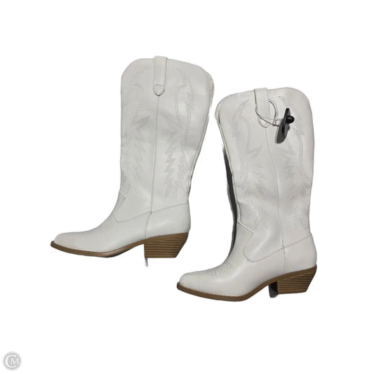 Boots Western By Soda In White, Size: 6.5