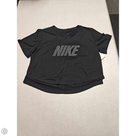 Top Short Sleeve By Nike Apparel In Black, Size: S